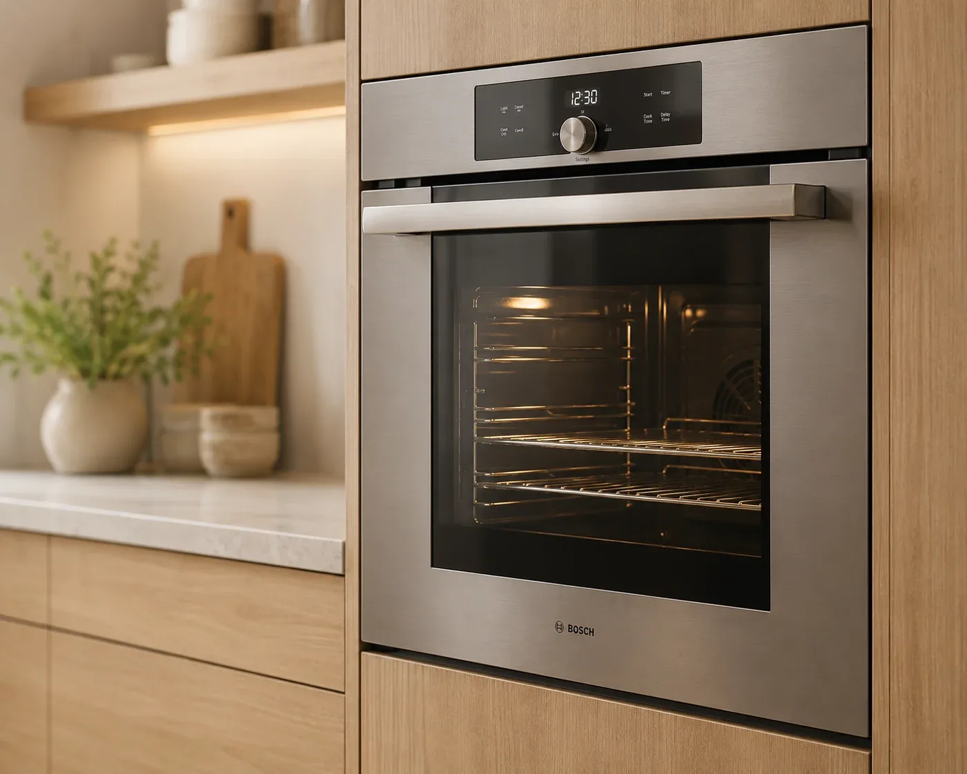 Oven repair in Brooklyn, NY — technician repairing an oven