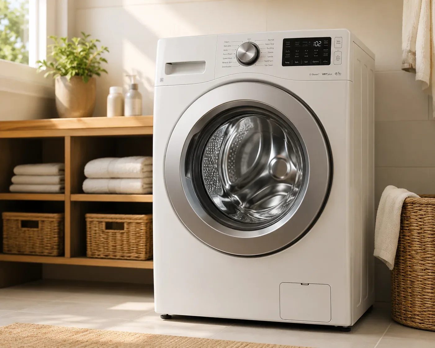 Washing machine repair in Brooklyn, NY — technician fixing a washer