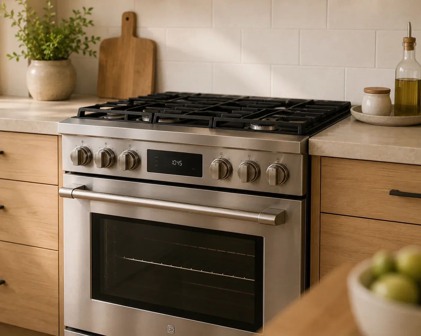 Stove repair in Brooklyn, NY — technician fixing a cooktop