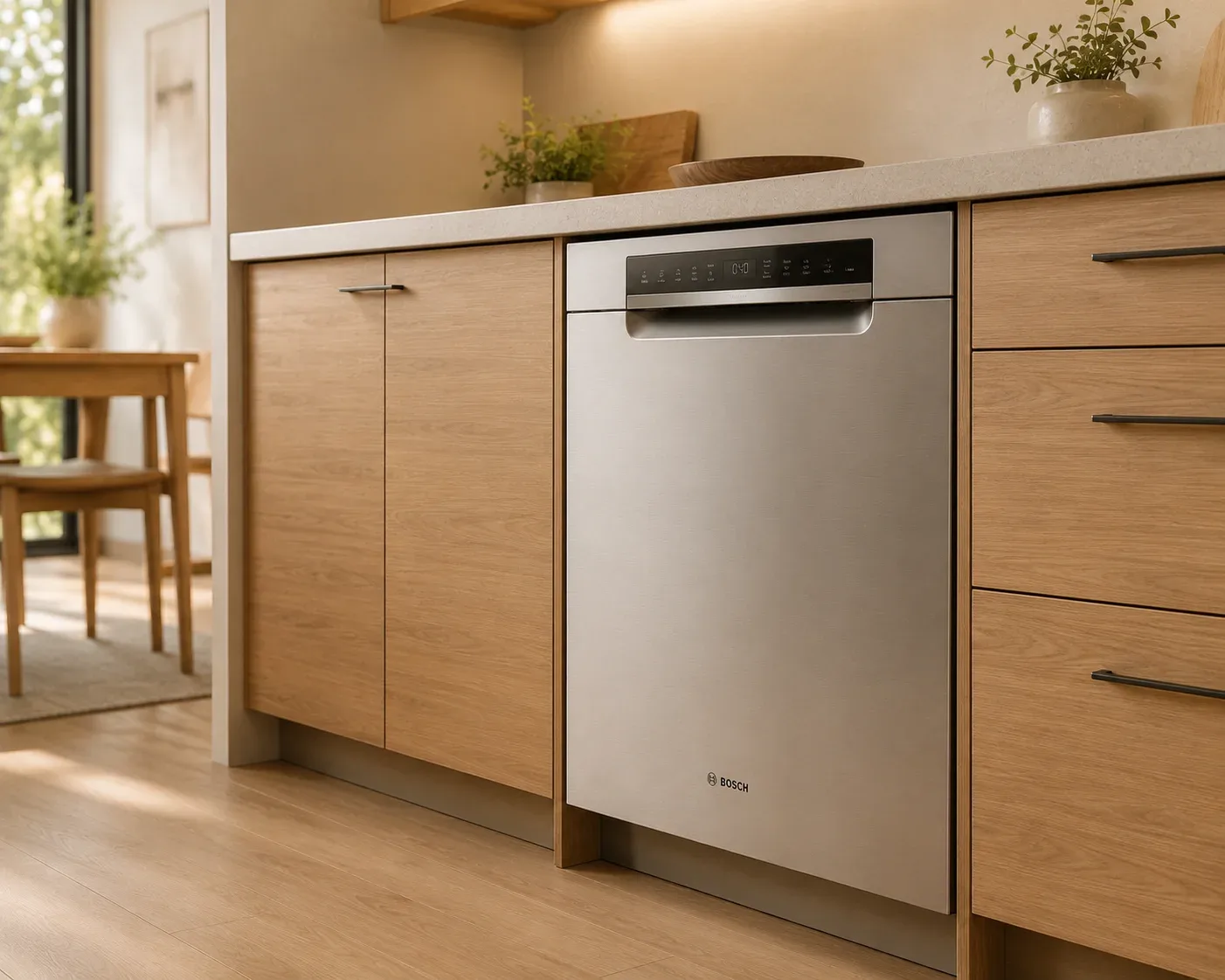 Dishwasher repair in Brooklyn, NY — technician fixing a dishwasher