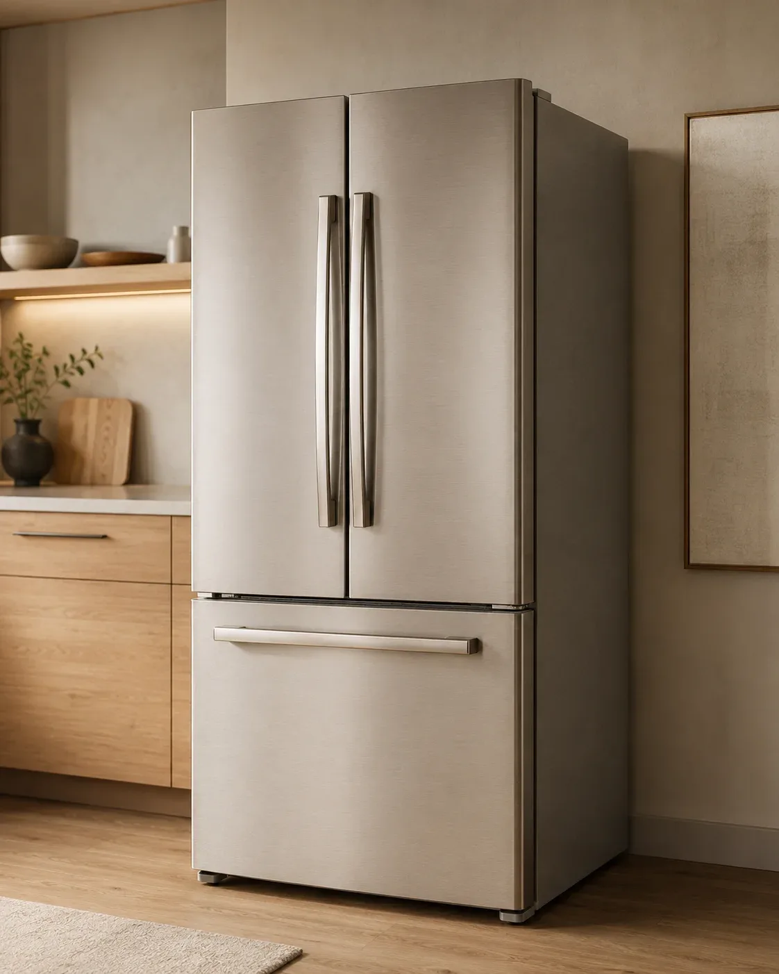 Refrigerator repair in Brooklyn, NY — technician fixing a fridge